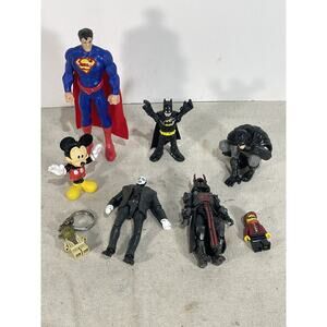 Various Action Figures Superman,Batman, Lego Yoda